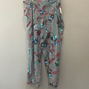 LILI Sport floral stripe pants Sz 3X